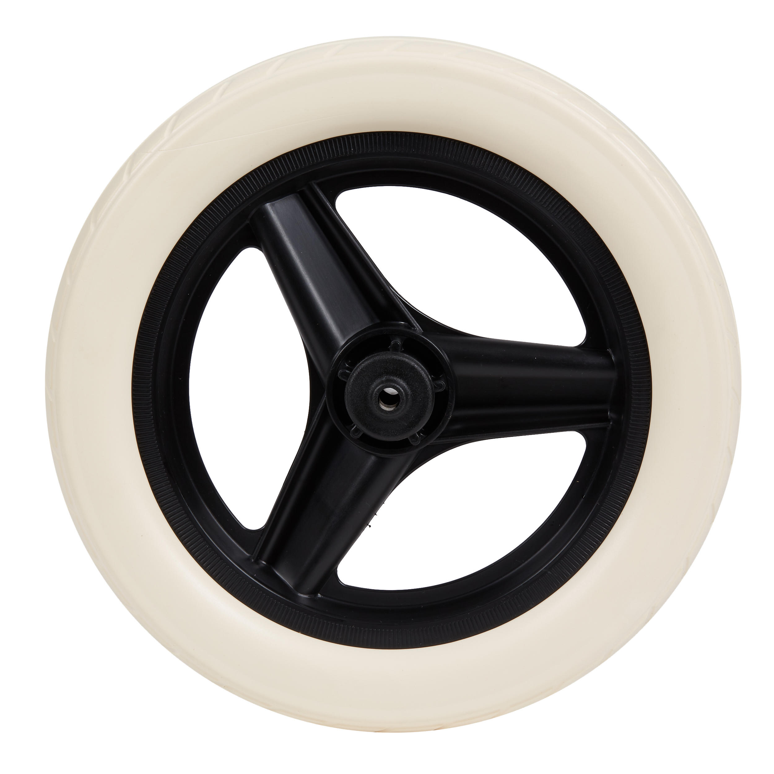 RUNRIDE 10-inch front wheel, black with white tires