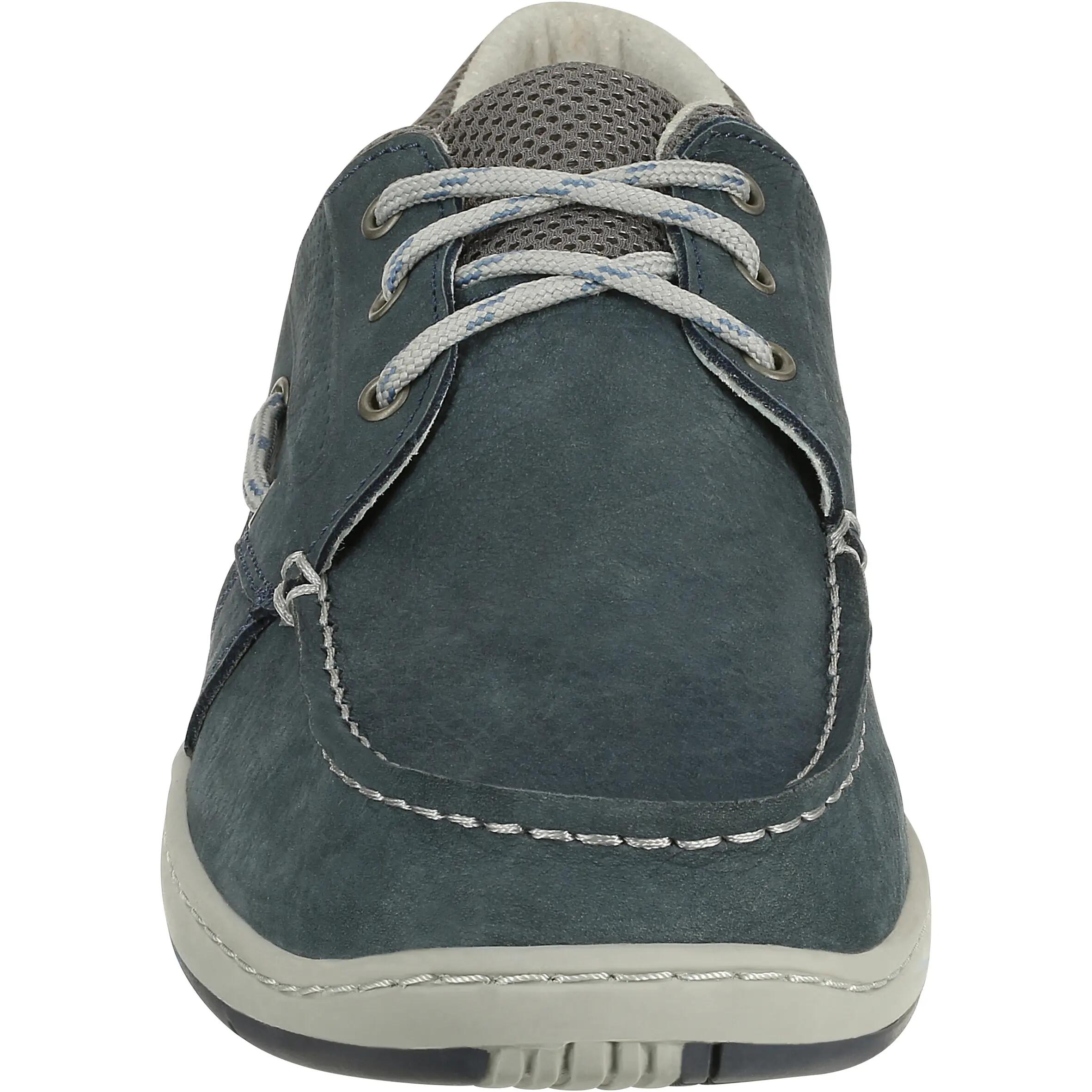 CLIPPER men's boat shoes - denim blue 5/10