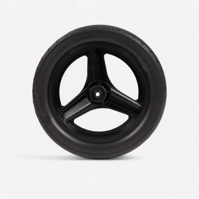 Voorwiel 10 inch voor loopfietsje run ride zwart met zwarte band