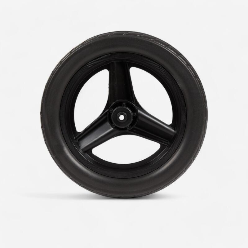 Roată spate 10" bicicletă fără pedale Runride Negru cu cauciucuri Negre