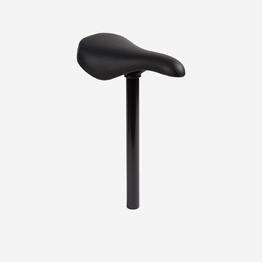 Selle de vélo BMX + tige 25.4 mm noir
