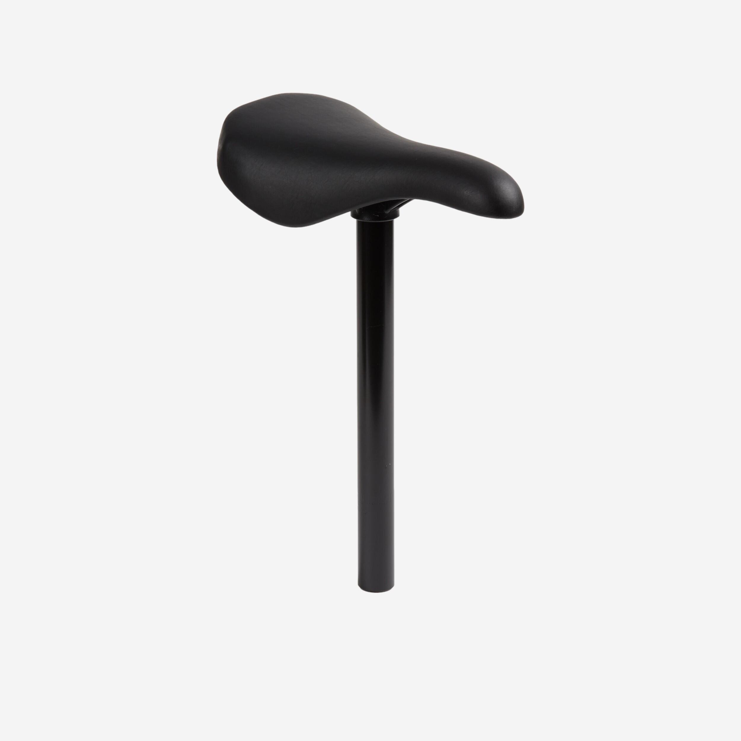 BTWIN BMX-Sattel + Sattelstütze 25.4 mm schwarz | 03583787953013