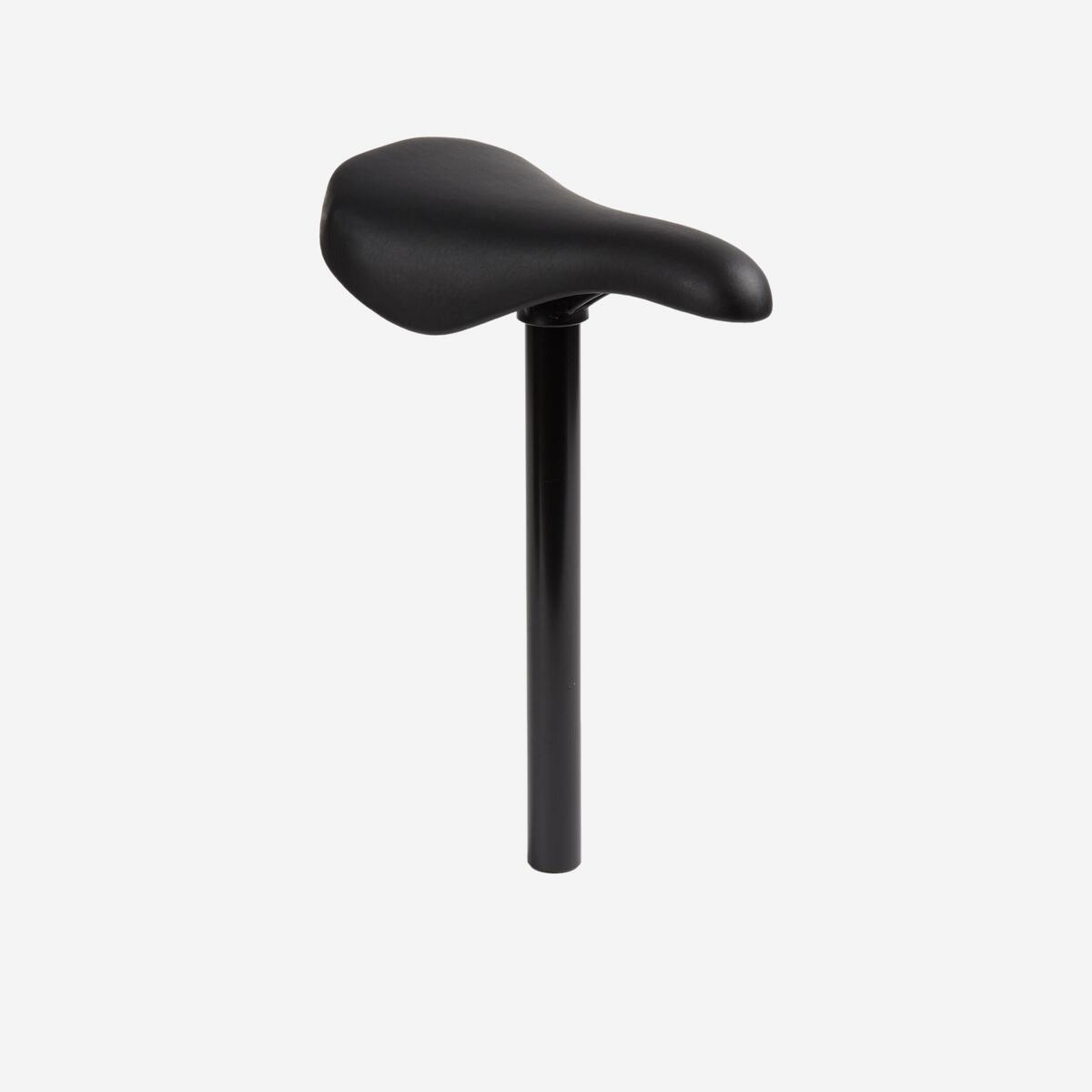 Selle de vélo BMX + tige 25.4 mm noir