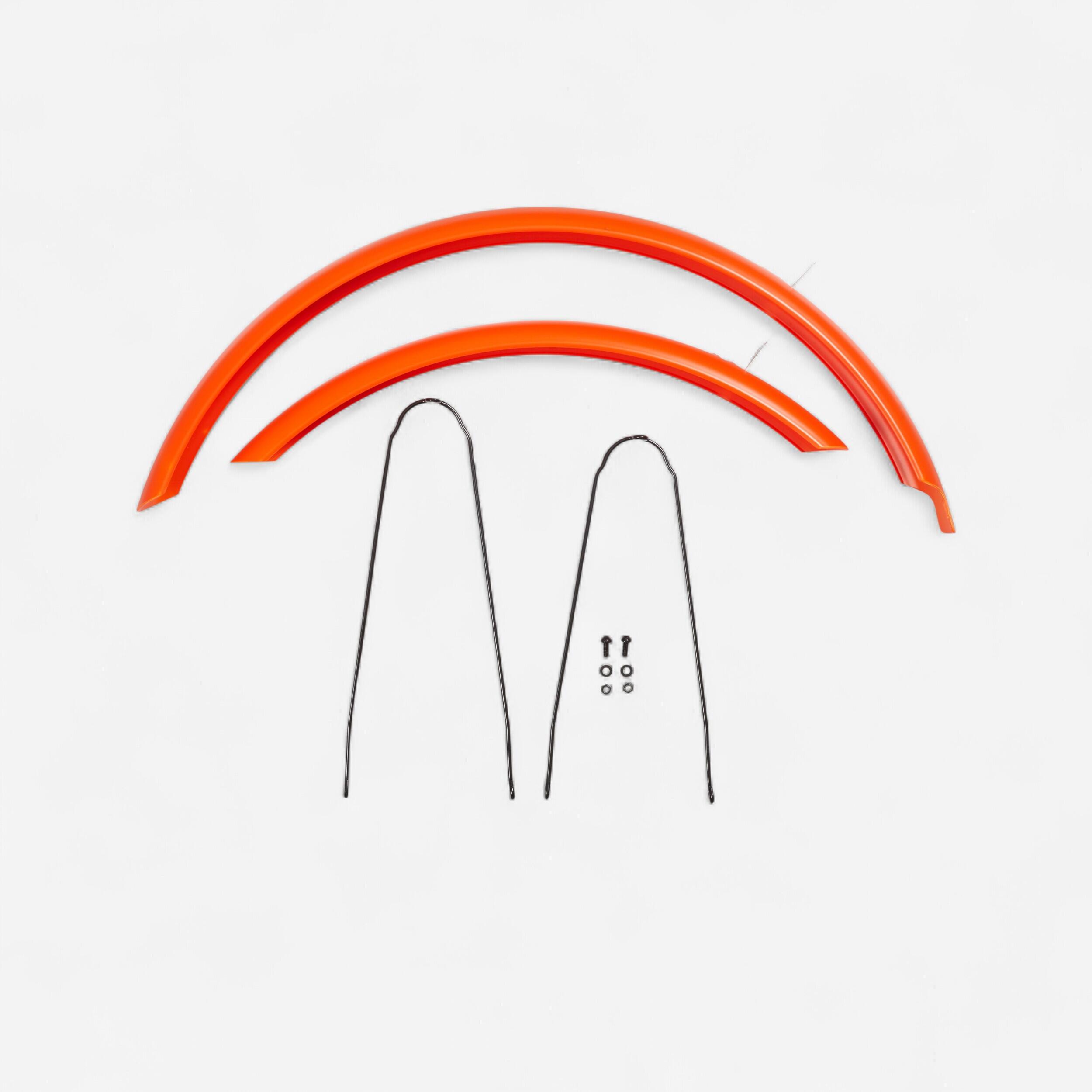 fahrrad schutzblech orange