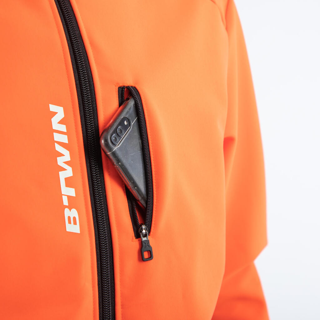 FAHRRAD WINTERJACKE RENNRAD RC 100 NEONGELB