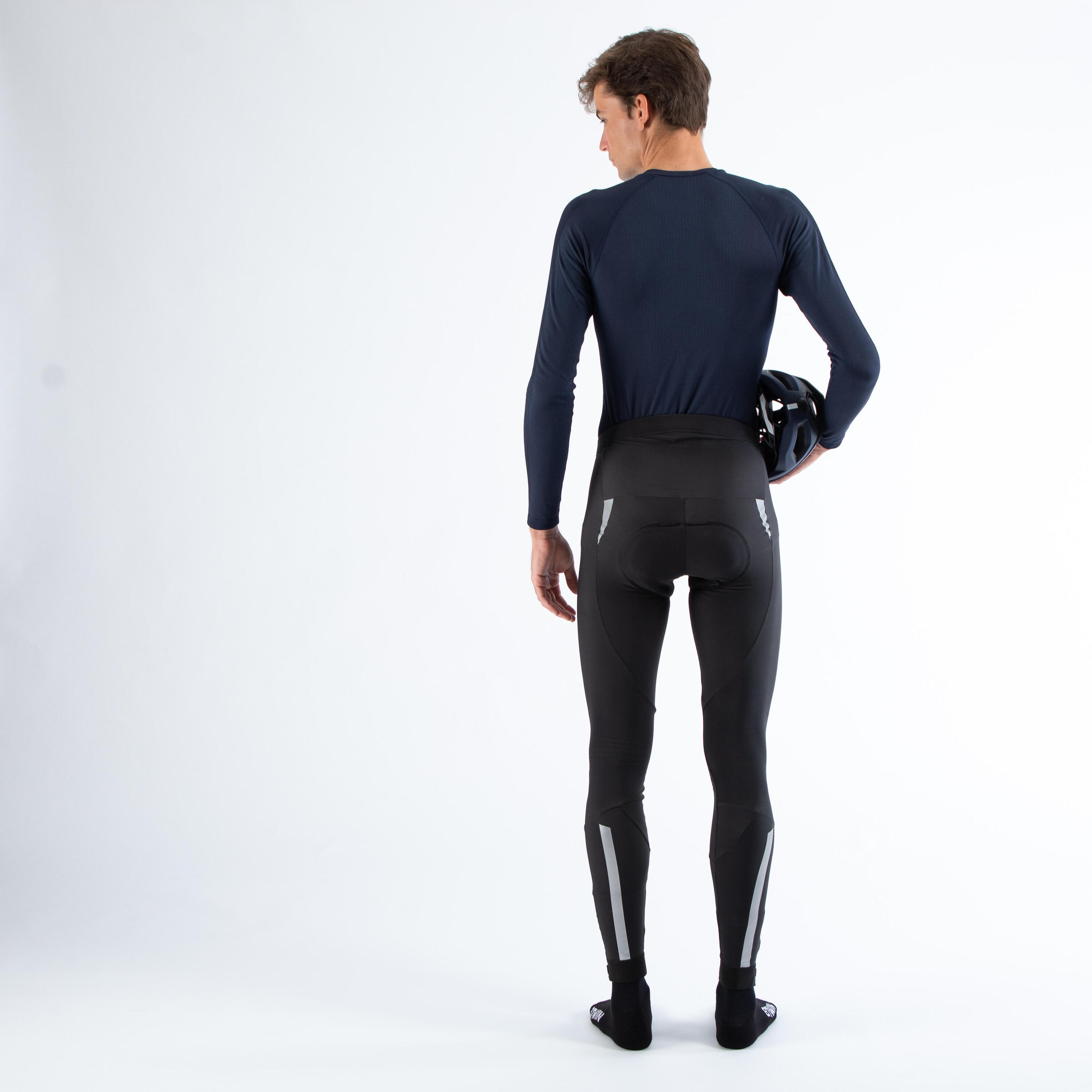 RC500 Men's Super Roubaix Winter Cycling Tights - Black 6/6