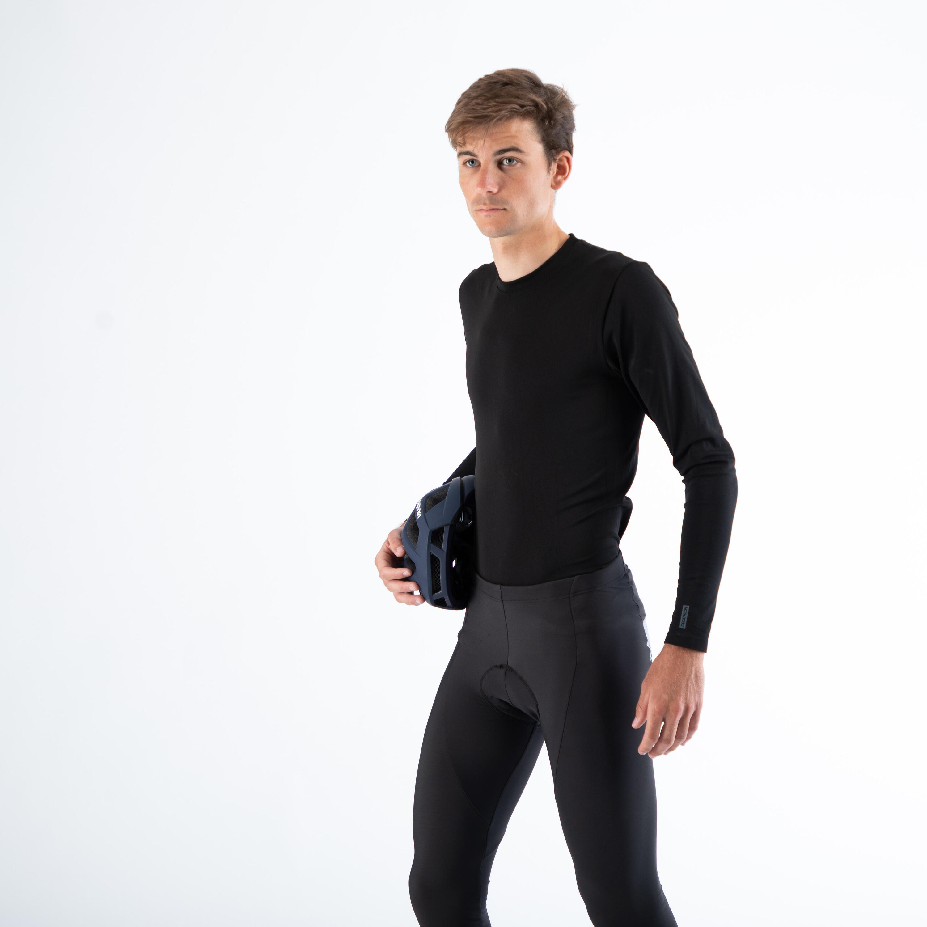 Essential Long-Sleeved Cycling Base Layer - Blue 3/6