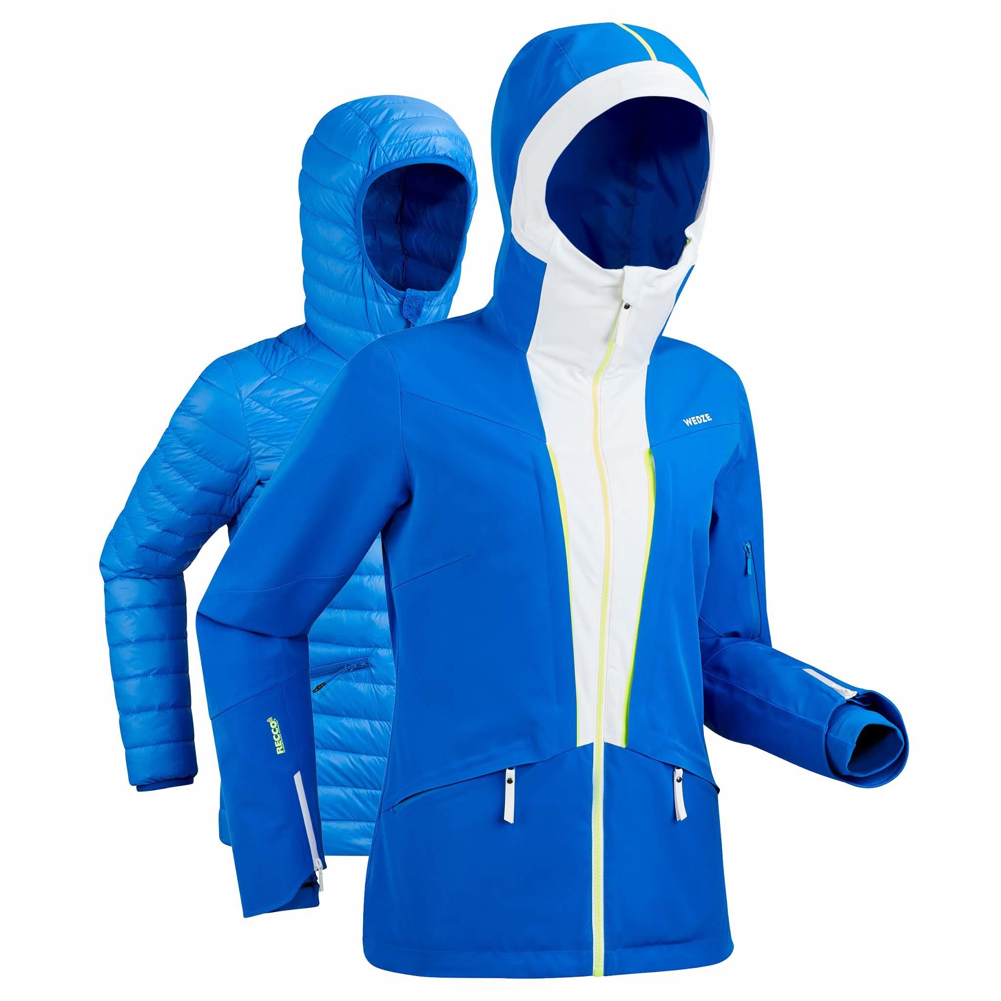 WEDZE Women's Downhill Ski Jacket + Liner 980 Blue