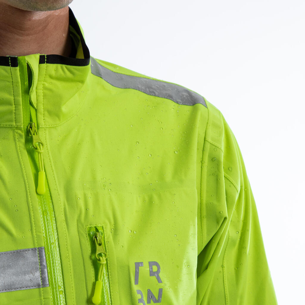 RC500 Hi-Vis Waterproof Cycling Jacket - Neon Yellow