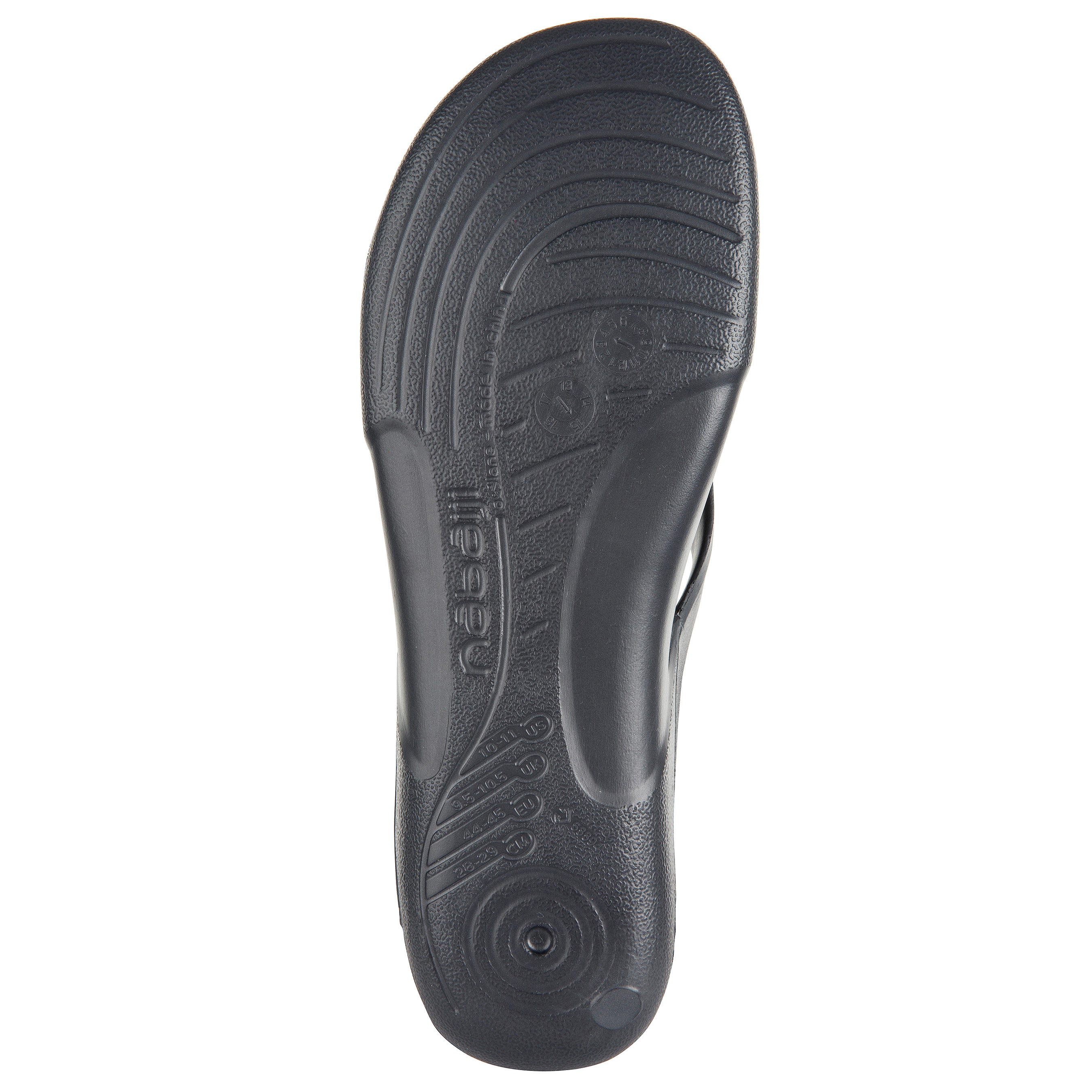 ADULT POOL SANDALS GREY 8/11