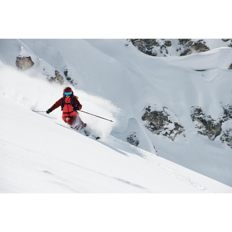 Skijacke Freeride FR 900 Damen schwarz rosa