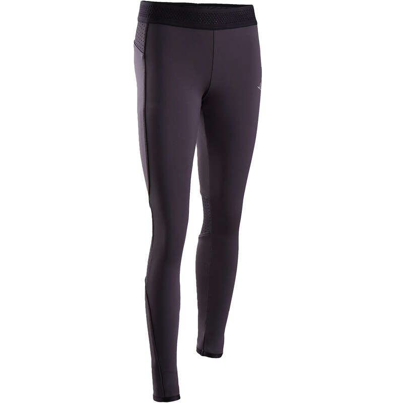 GIRL EDUCATIONAL GYM COLD WEATHER APP Fitness and Gym - S900 Girls' Warm Gym Leggings DOMYOS - Gym Activewear