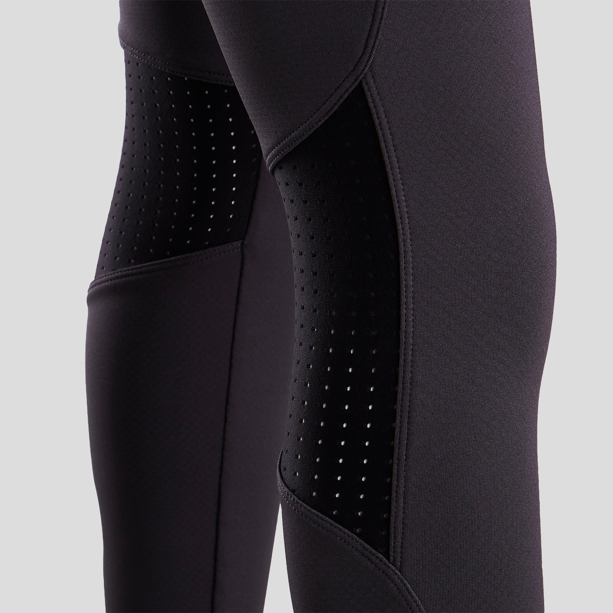 S900 Girls' Warm Breathable Gym Leggings - Grey 6/7