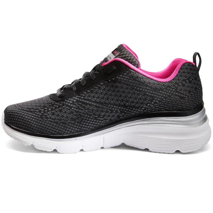 Skechers Chaussures marche sportive femme Flex Appeal noir / rose