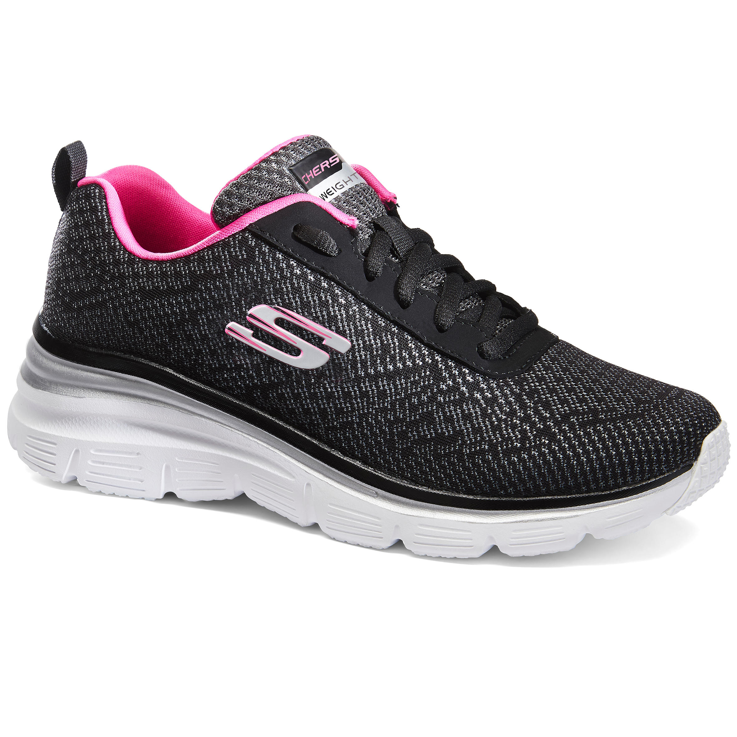 SKECHERS Flex Appeal Women's Fitness Walking Shoes - Black/Pink