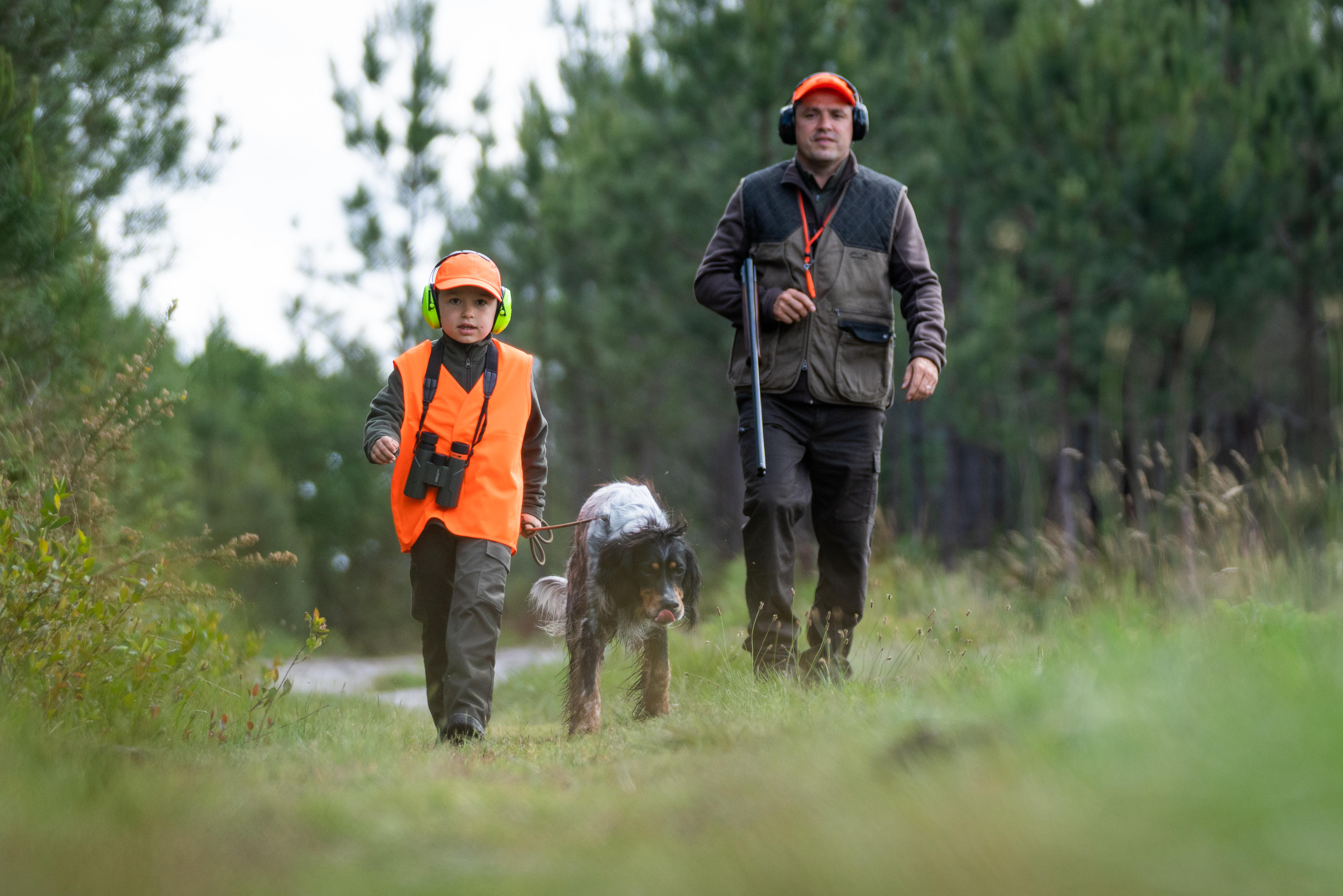 CASQUETTE CHASSE 100 JUNIOR ORANGE - SOLOGNAC