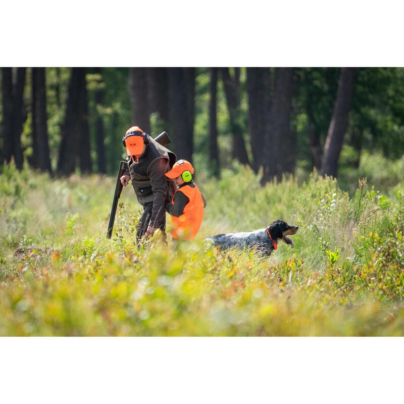 CASQUETTE CHASSE 100 JUNIOR ORANGE