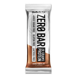 Fehérjeszelet, dupla csokoládé íz - BioTechUSA Zero Bar 