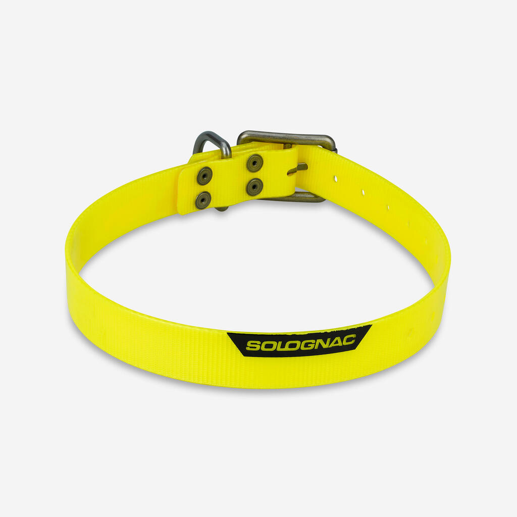 Suņa kakla siksna “500”, fluorescējoši dzeltena