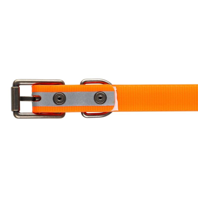 Collar Perro Solognac 500 Naranja Banda Reflectante Ajustable