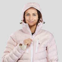Skijacke Daunen 900 Warm Damen rosa 