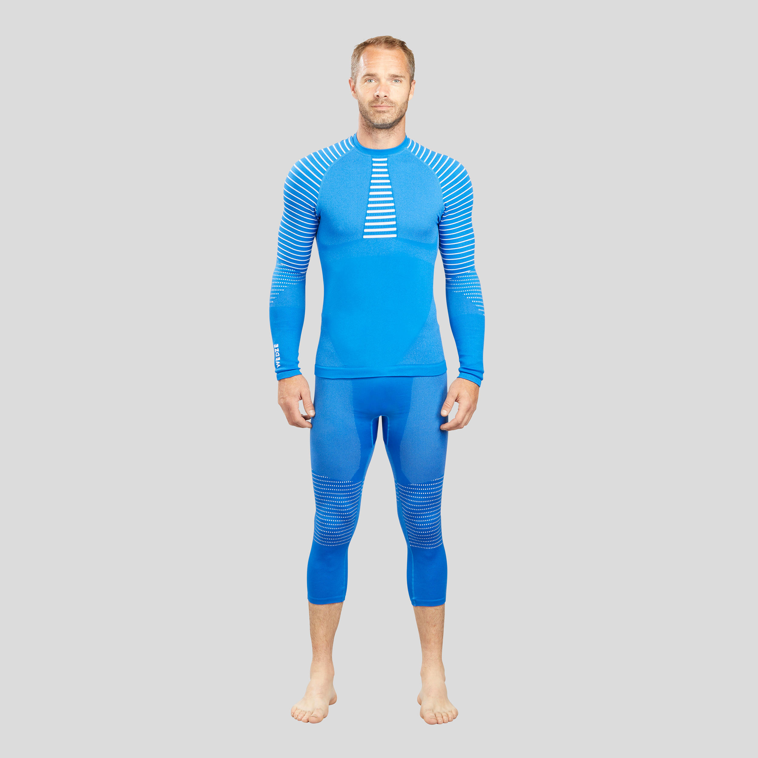 Men's Ski Base Layer Top - Blue 2/7
