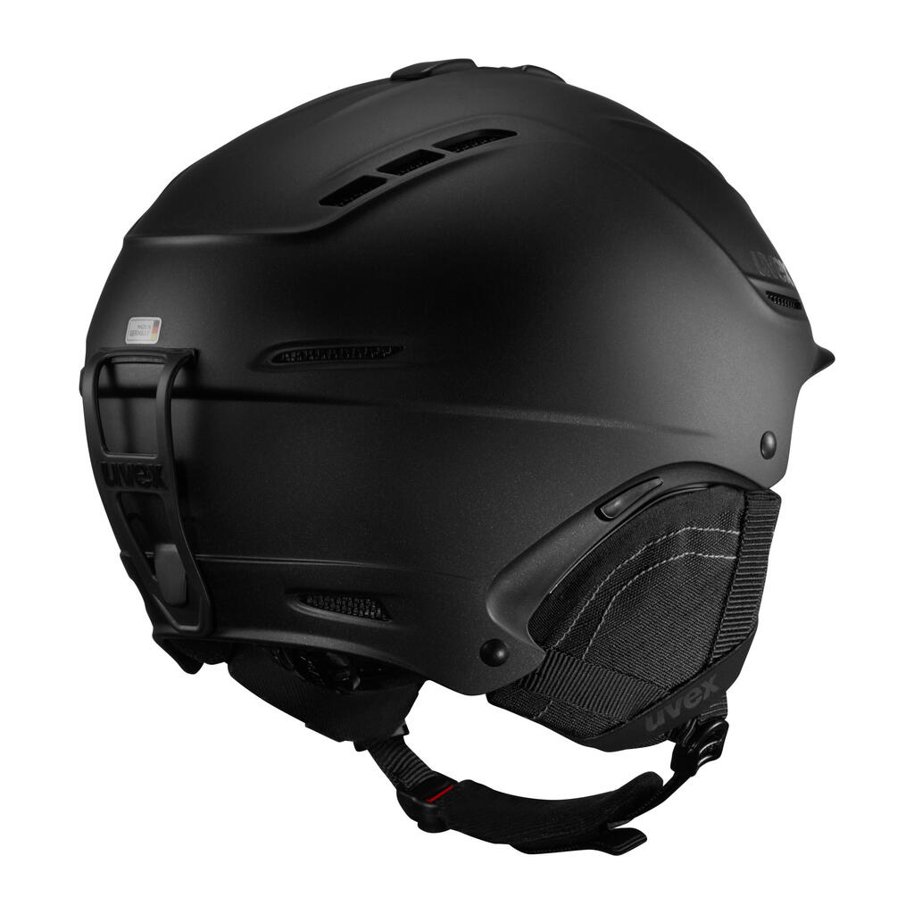 Skihelm Erwachsene Piste - P1US 2.0 schwarz