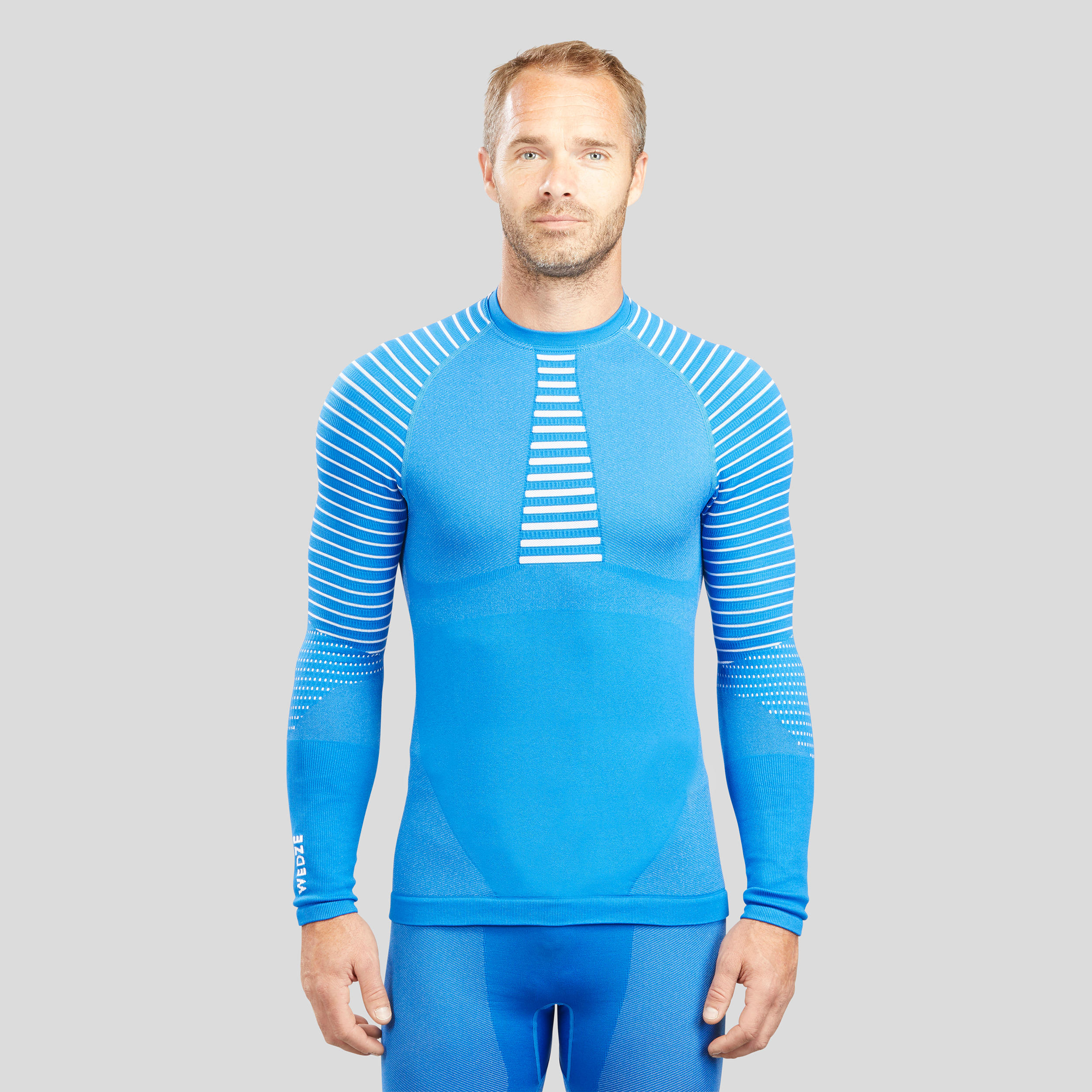 Men's Ski Base Layer Top - Blue 7/7