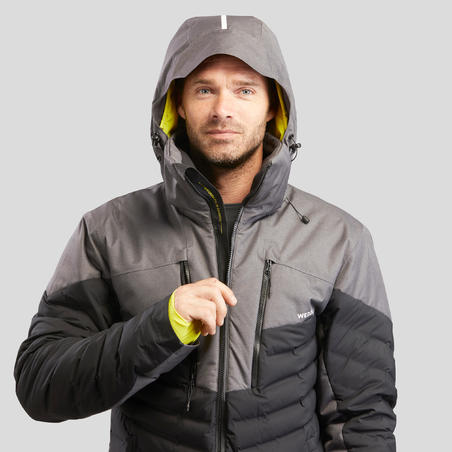 Manteau de ski alpin homme - 900 Warm gris/noir