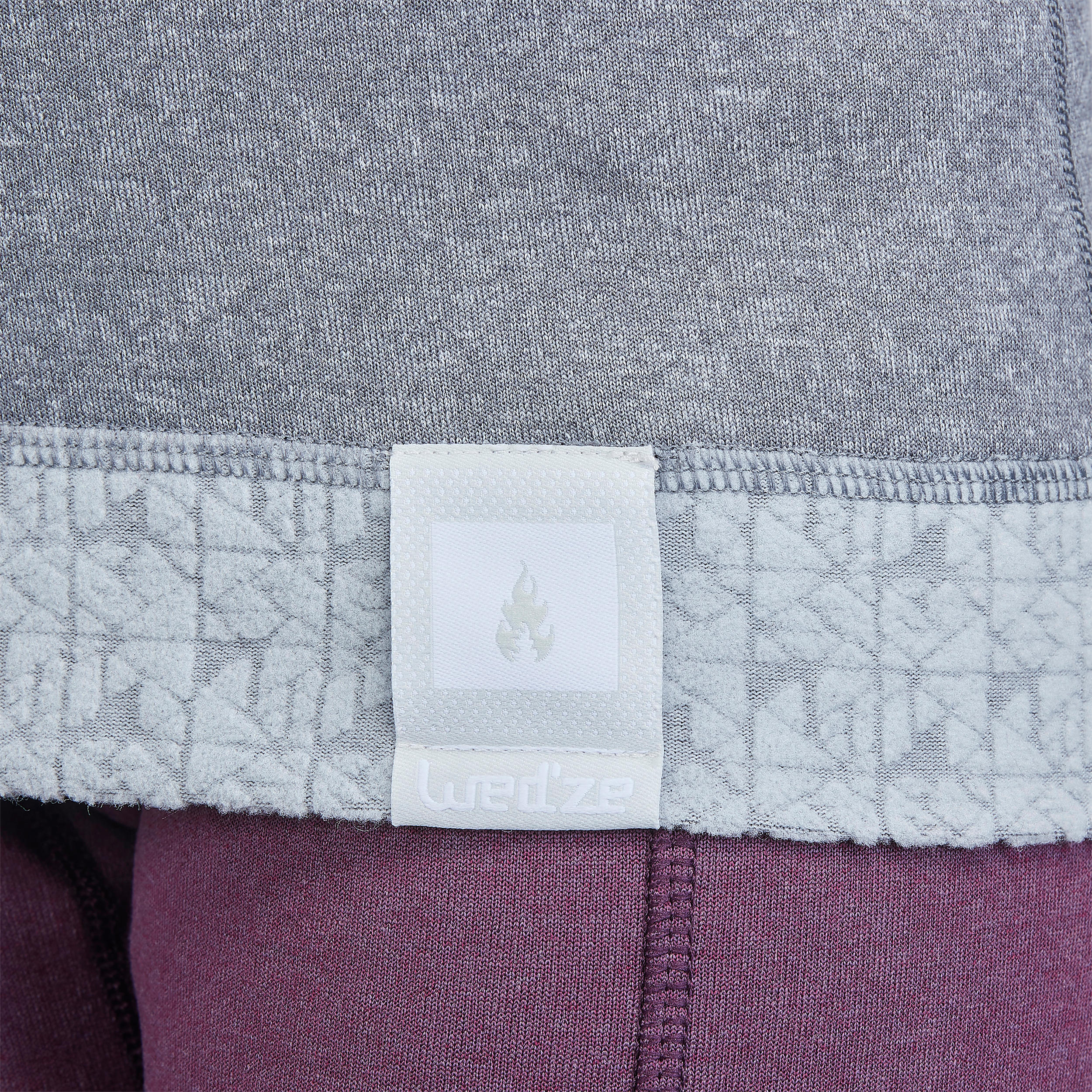 Kids' Base Layer Ski Top - Grey 7/7