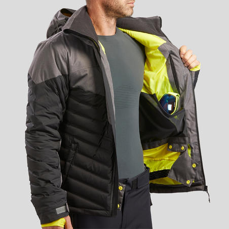 Men's Downhill Ski Jacket Warm - Black