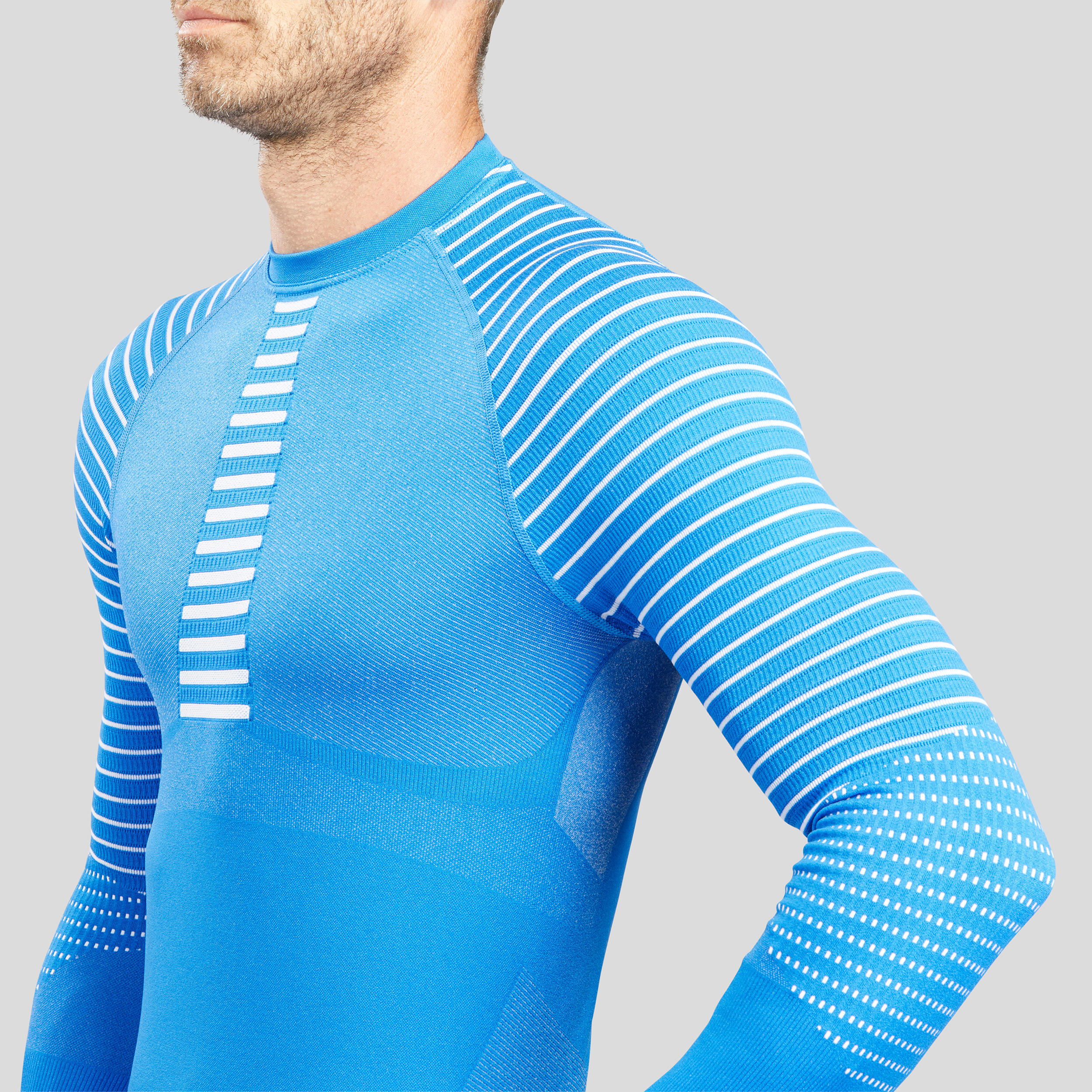 Men's Ski Base Layer Top - Blue 5/7