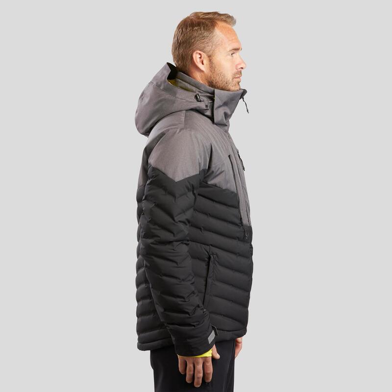 Chaqueta de Invierno y Nieve Wedze Ski-P 900 Plumífero Negro Gris