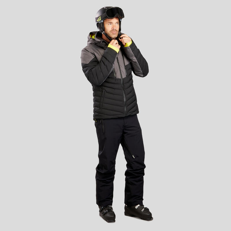 Skijacke Daunenjacke Herren warm - 900 schwarz 