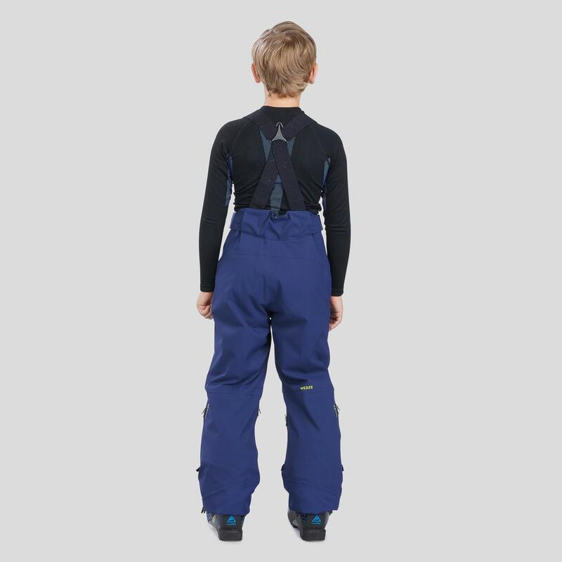 Skihose Piste Pull'n Fit 900 warm wasserdicht Kinder marineblau 