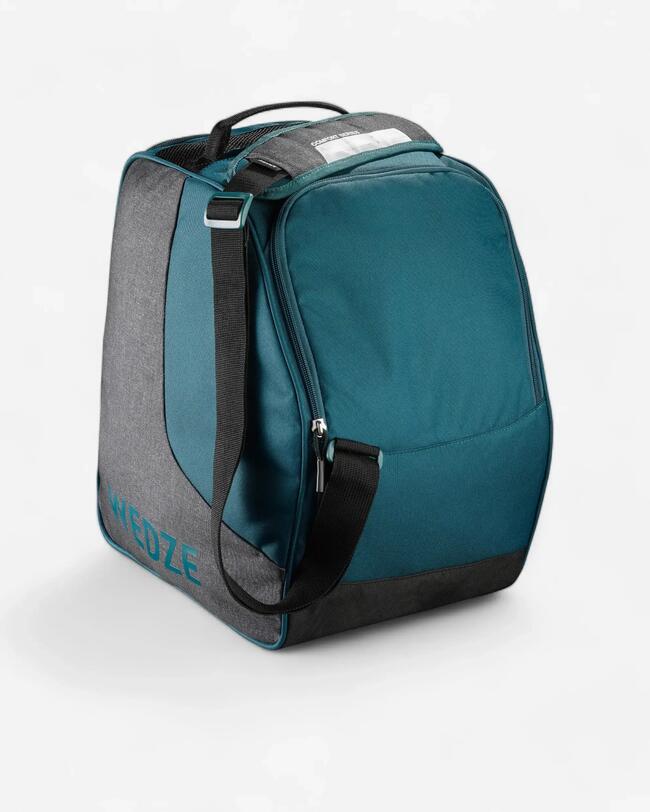 Türkis-graue Skischuhtasche