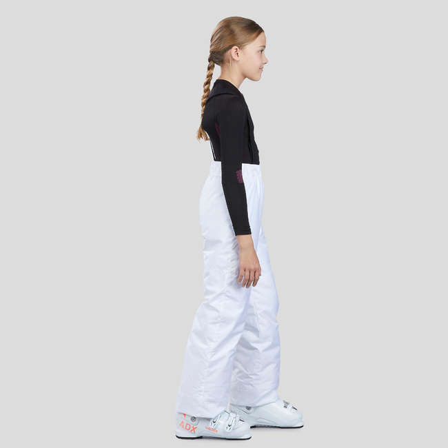 WEDZE CHILDREN'S SKI TROUSERS 100 WHITE Decathlon