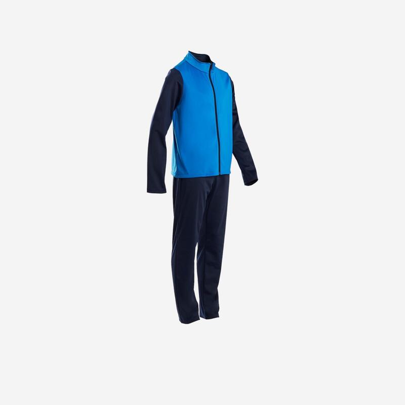 Survêtement enfant synthétique respirant - Gym'y Basique bleu