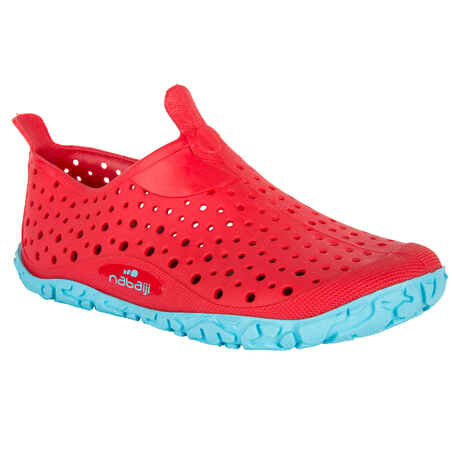 CHAUSSONS NATATION GARÇON AQUADOTS 100 ROUGE BLEU