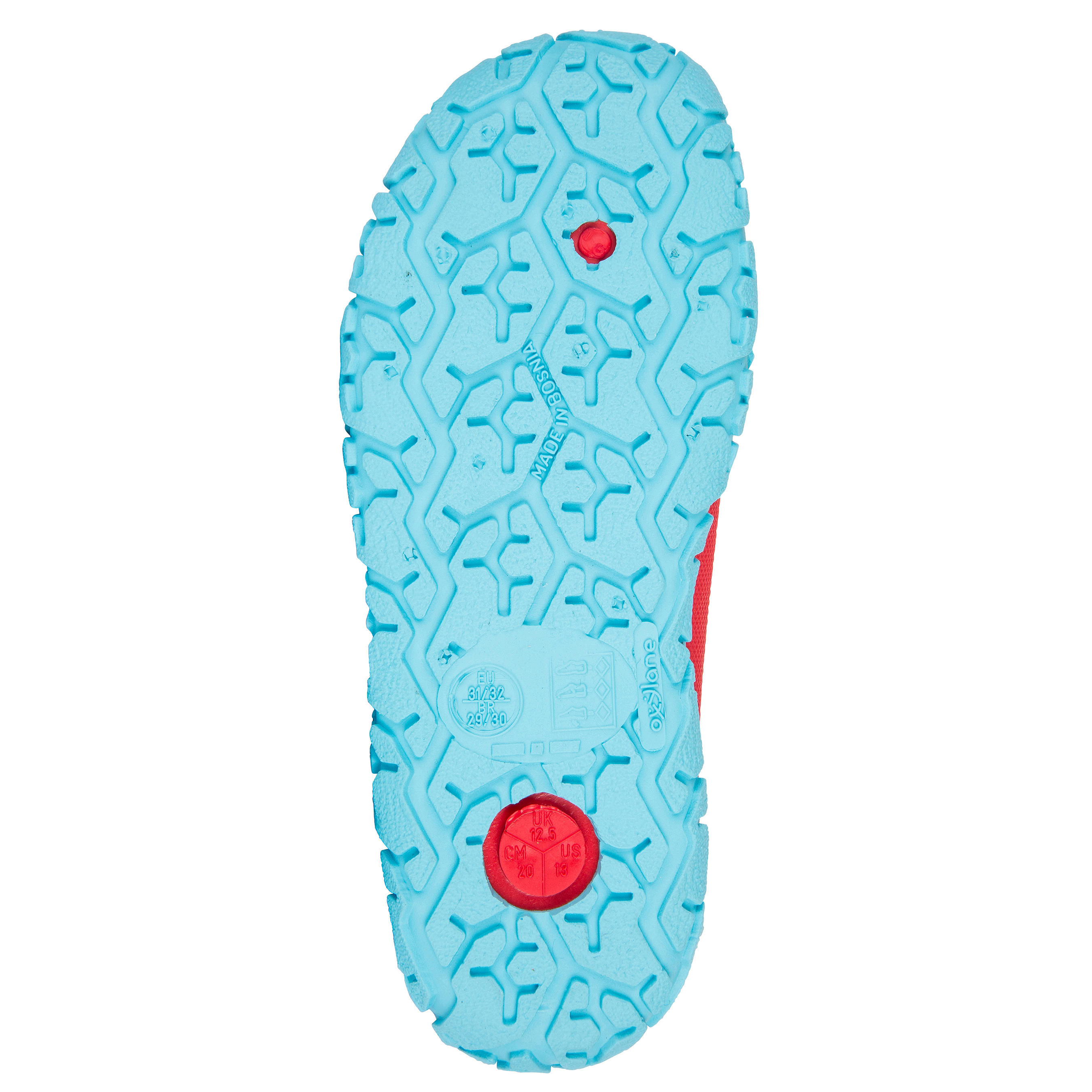 BOY’S AQUADOTS 100 POOL SHOES RED BLUE 2/4