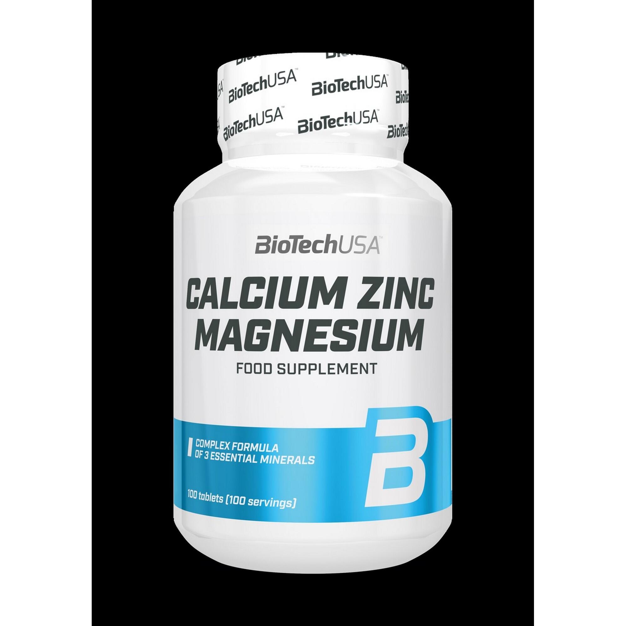 Calcium Zinc Magnesium 100 tabletta Biotechusa akciós termékkép 1