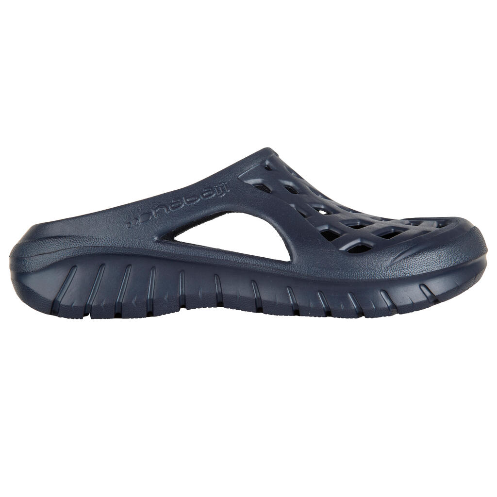 Chanclas tipo crocs para piscina para adulto Nabaiji 100 azul oscuro