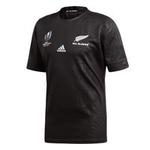 Adidas Rugbyshirt voor kinderen Replica Nieuw-Zeeland RWC19 zwart