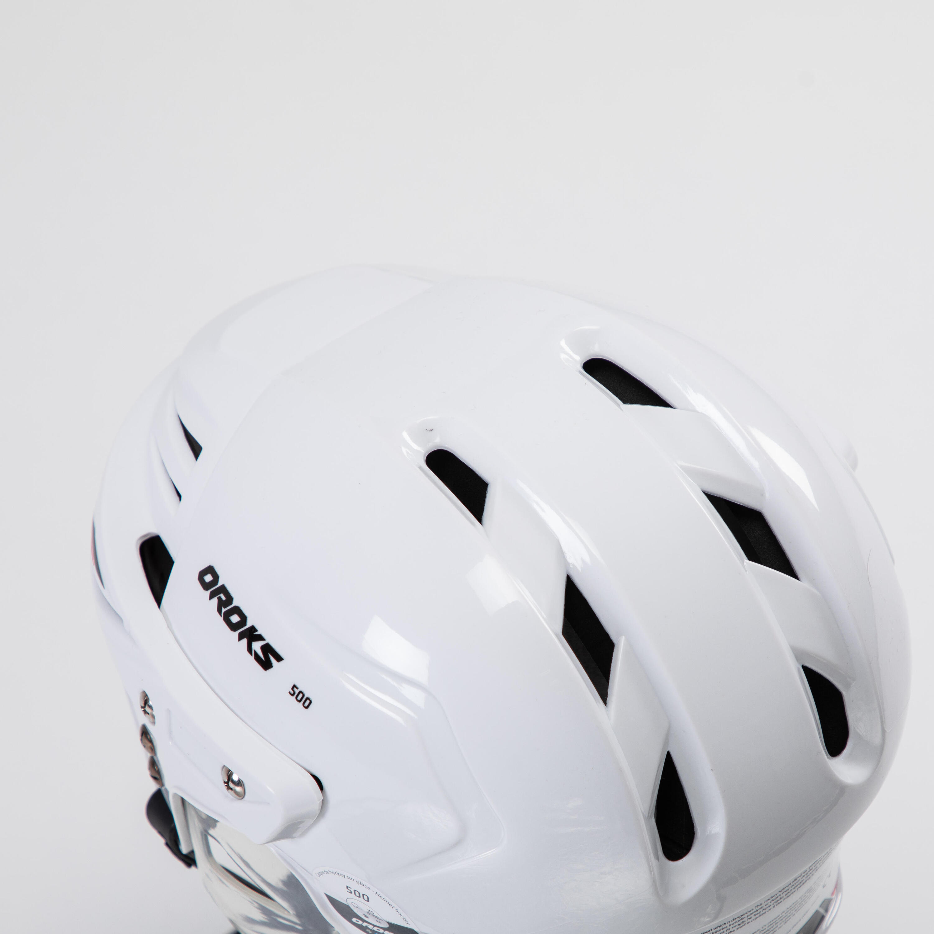 CASQUE HOCKEY IH 500 JR BLANC 3/9