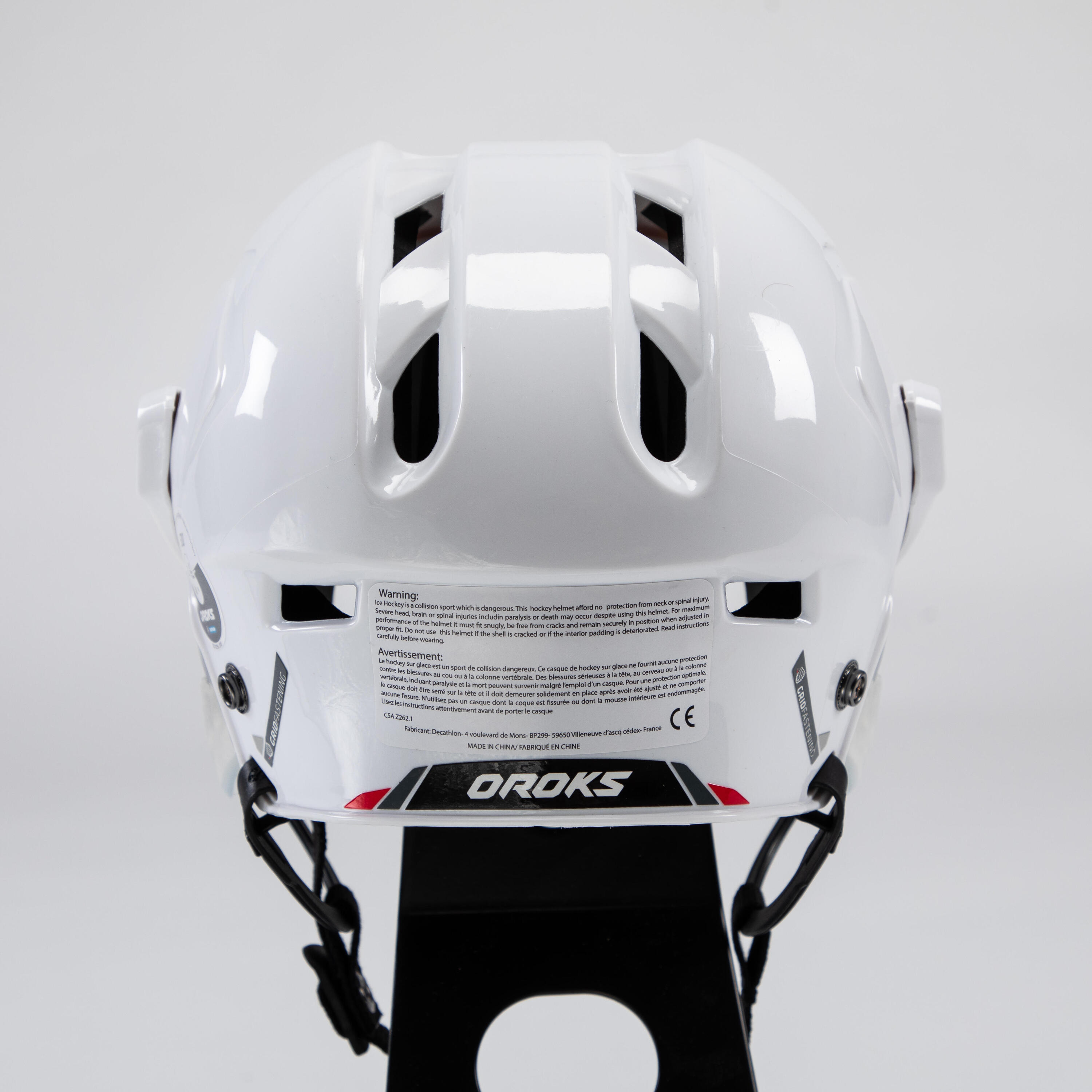 CASQUE HOCKEY IH 500 JR BLANC 2/9