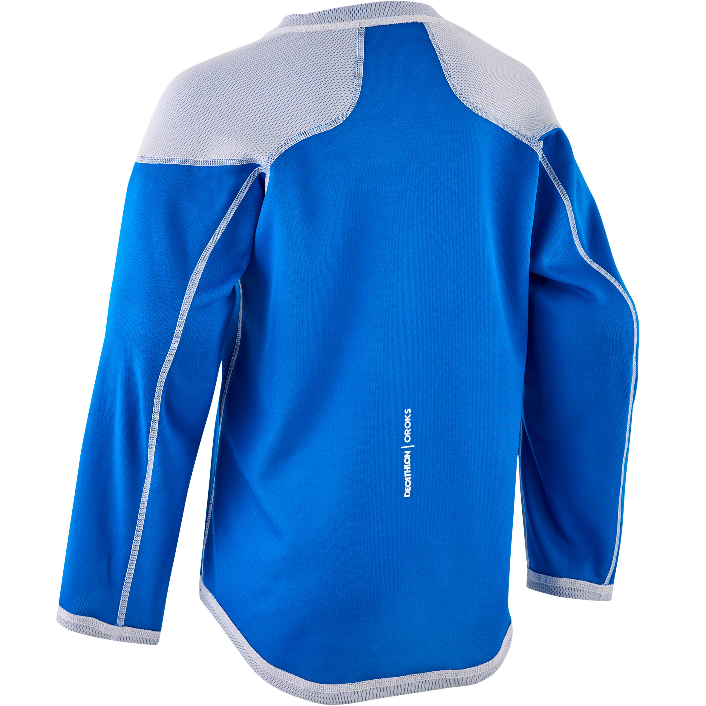 Kids' Training Jersey ILH 500 - White/Blue 3/4