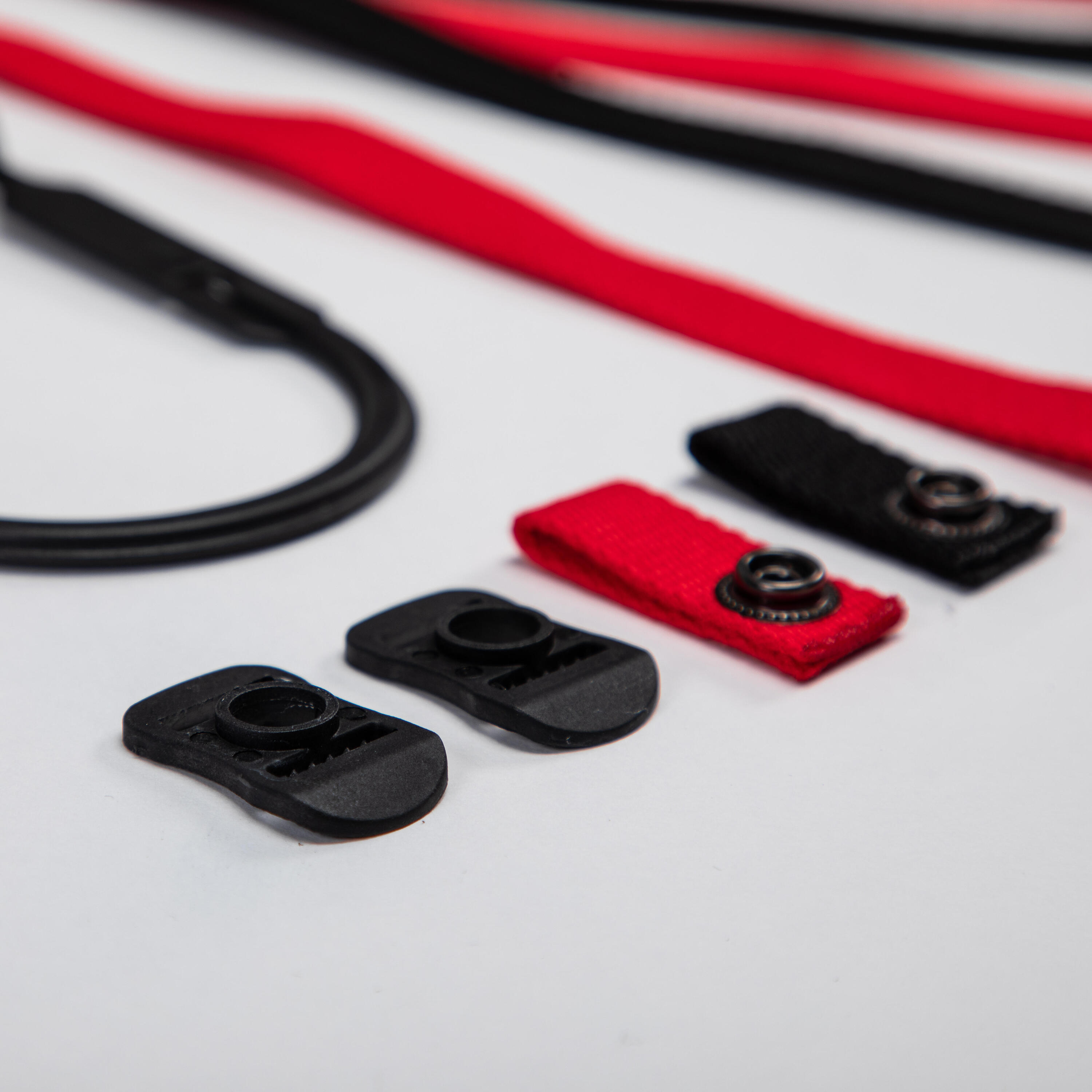 Hockey Helmet Universal Strap Replacement Kit IH 500 - Black 2/6