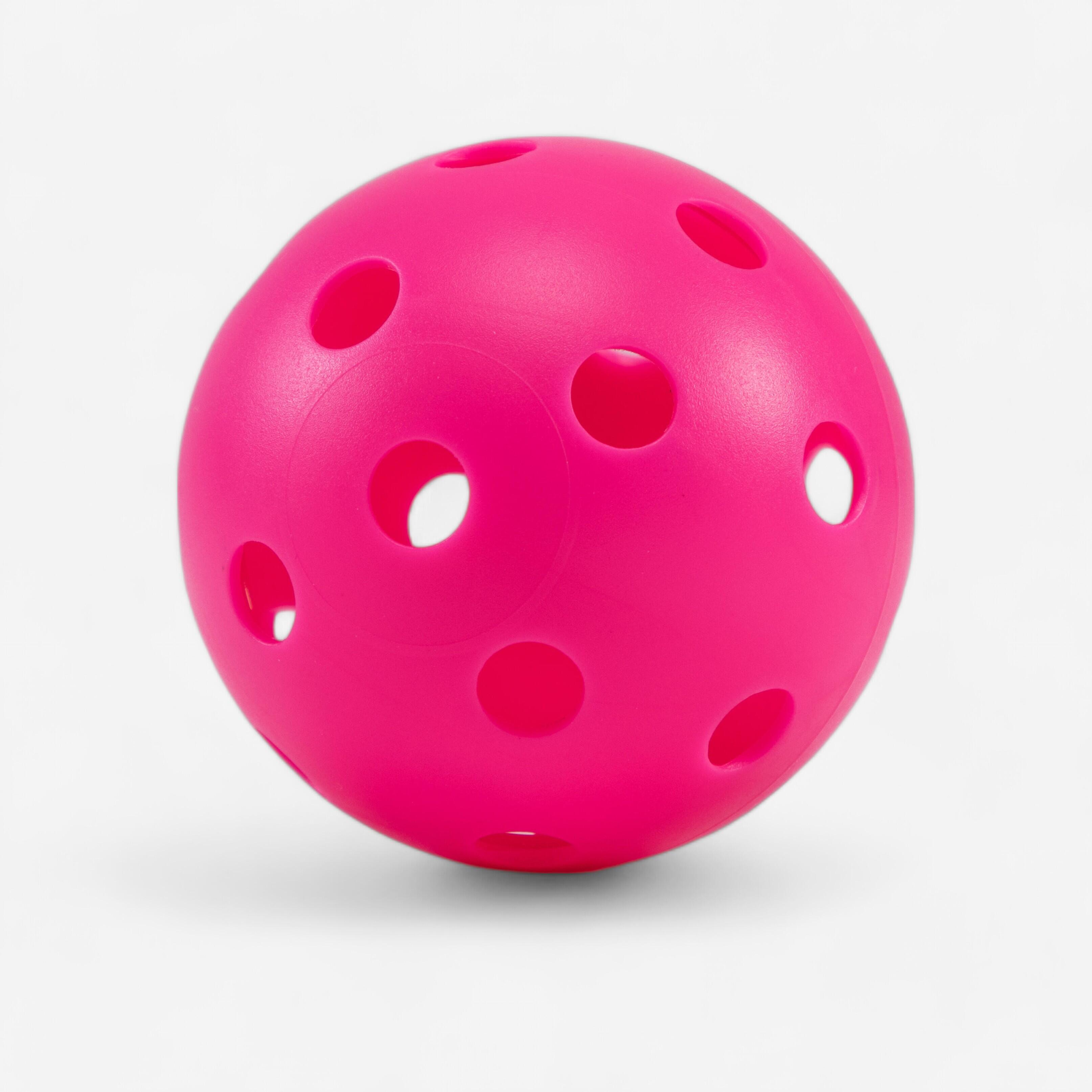 Decathlon | Palla floorball 100 rosa fluo |  Oroks