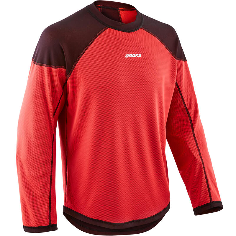 Tricou antrenament hochei ILH 500 Albastru/Alb Seniori