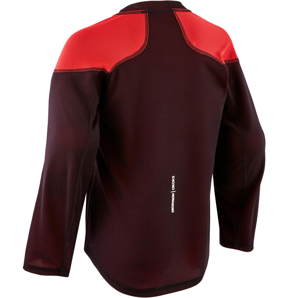 Kids' Training Jersey ILH 500 - Black/Red